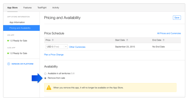 remove an app from App Store remove an app from App Store