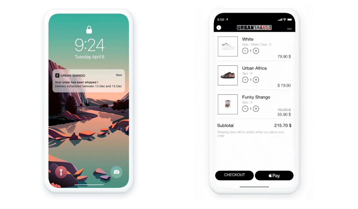 Push notifications and digital wallets Push notifications and digital wallets