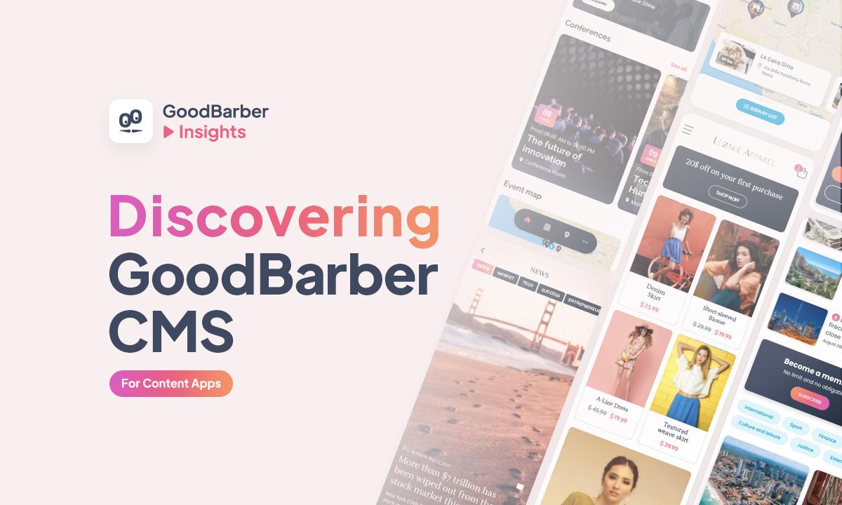 GoodBarber App Builder CMS GoodBarber App Builder CMS